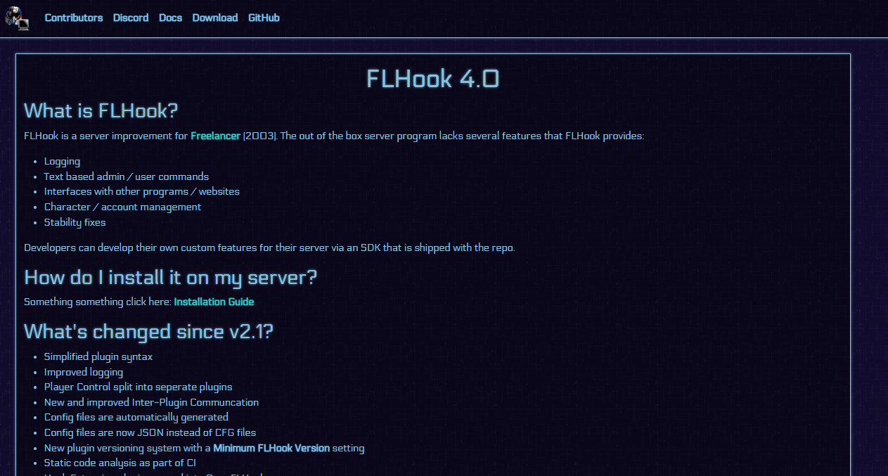 FLHook screenshot